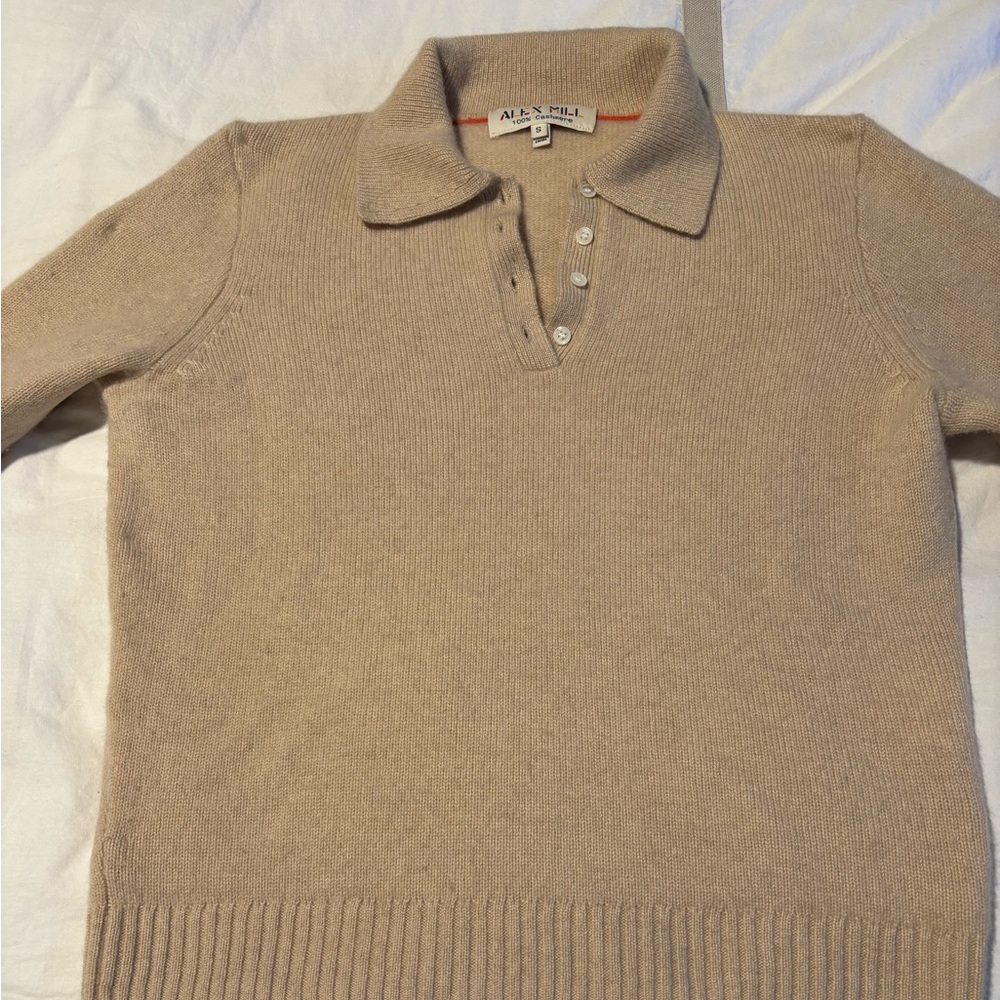 Alex Mill cashmere polo sz S